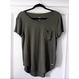 Hollister Olive T-Shirt